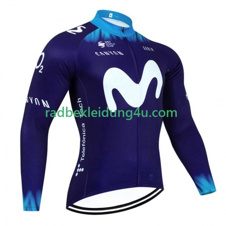 Radtrikot Langarm Movistar 2023